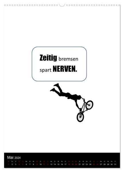 'Markante, freche Sprüche rund ums Radfahren (hochwertiger Premium