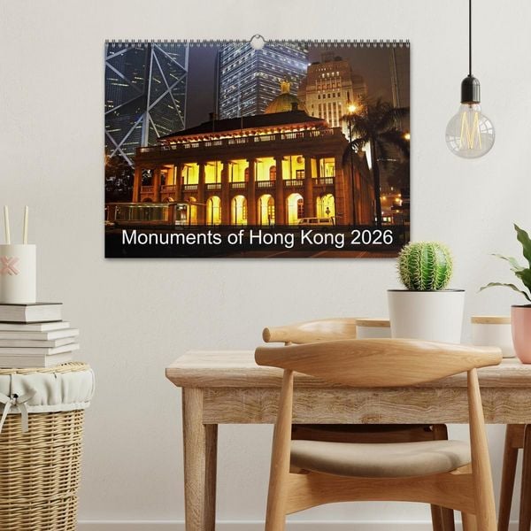 Produktbild: Monuments of Hong Kong 2026 (Wall Calendar 2026 DIN A3 landscape), CALVENDO 12 Month Wall Calendar