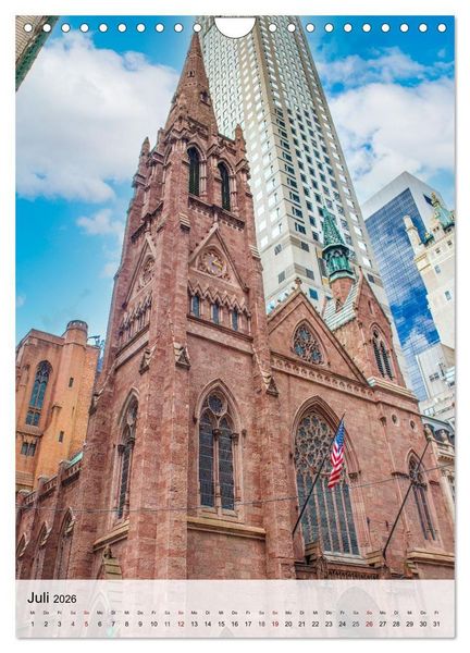 Produktbild: New York - Einblicke & Aussichten (Wandkalender 2026 DIN A4 hoch), CALVENDO Monatskalender