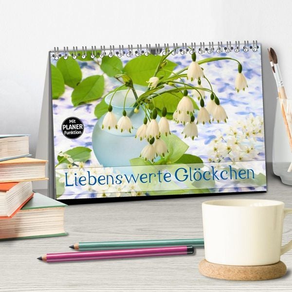Produktbild: Liebenswerte Gl&ouml;ckchen (Tischkalender 2026 DIN A5 quer), CALVENDO Monatskalender