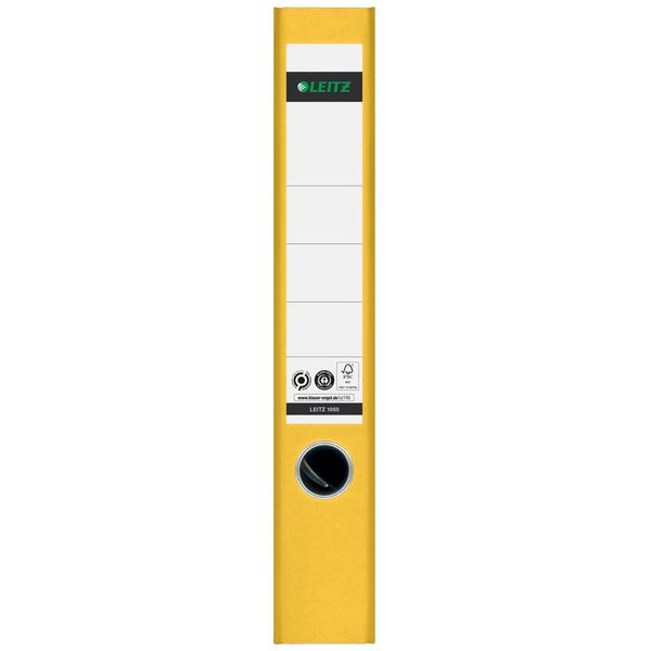 Produktbild: LEITZ Standardordner 180&deg; wolkenmarmor/gelb DIN A4 R&uuml;ckenbreite 5cm