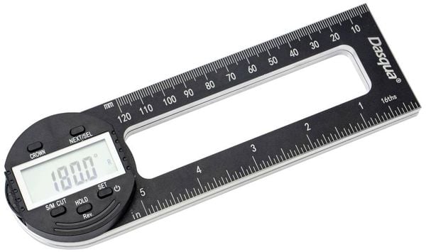 Produktbild: Dasqua 1804-6771 Digitaler Winkelmesser f&uuml;r Gehrungss&auml;gen 280mm 360&deg; 1St.