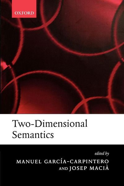 Produktbild: Two-Dimensional Semantics