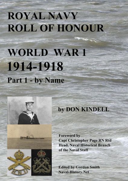 Produktbild: Royal Navy Roll of Honour - World War 1, By Name