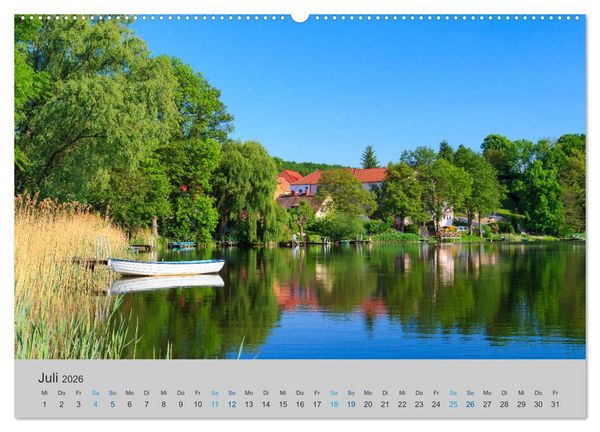 Produktbild: See- und Flu&szlig;landschaften in Brandenburg (hochwertiger Premium Wandkalender 2026 DIN A2 quer), Kunstdruck in Hochglanz