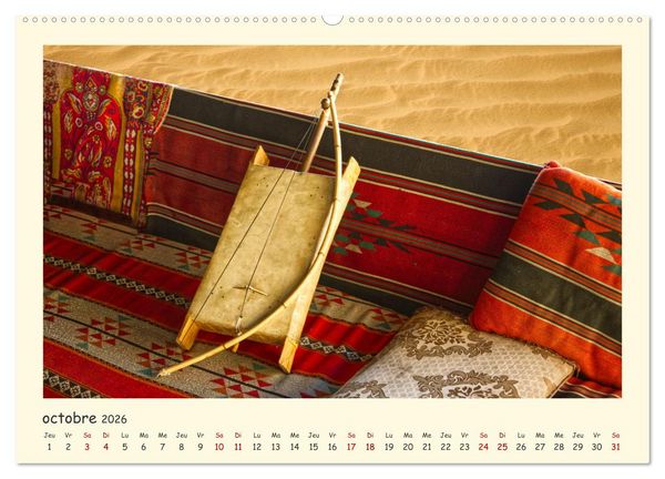 Produktbild: Jordanie - impressions de paysages et d'h&eacute;ritages (Calendrier mural 2026 DIN A2 vertical), CALVENDO calendrier mensuel