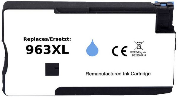 Produktbild: Renkforce Druckerpatrone ersetzt HP 963XL, 3JA27AE Kompatibel Cyan RF-5706052