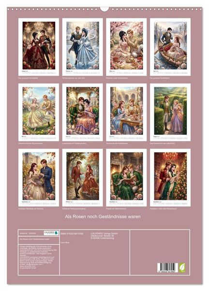Produktbild: Als Rosen noch Gest&auml;ndnisse waren (Wandkalender 2027 DIN A2 hoch), CALVENDO Monatskalender