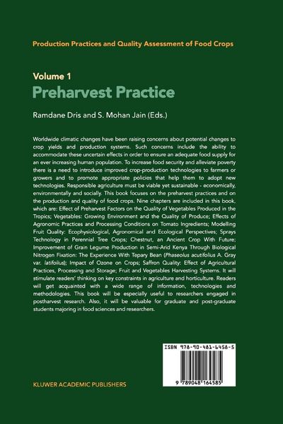 Produktbild: Production Practices and Quality Assessment of Food Crops
