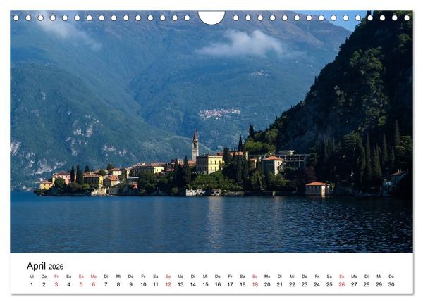 Produktbild: Impressionen vom Comer See (Wandkalender 2026 DIN A4 quer), CALVENDO Monatskalender