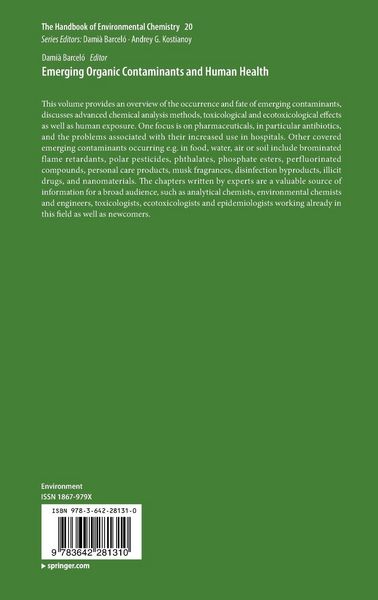 Produktbild: Emerging Organic Contaminants and Human Health
