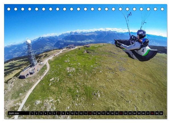 Produktbild: Paragliding - die Faszination des Fliegens (Tischkalender 2026 DIN A5 quer), CALVENDO Monatskalender