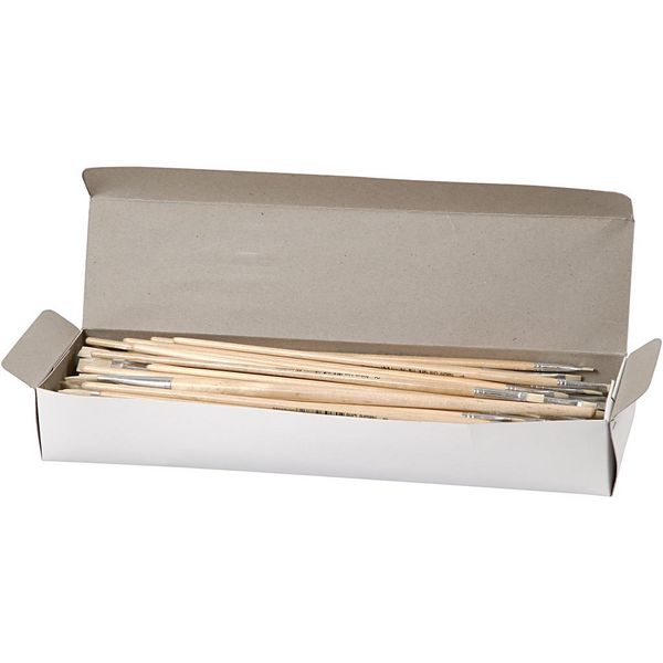 Produktbild: Creativ Company Nature Line Pinsel, Nr. 1+2+4+8+14+20, L 27,5-33 cm, B 5-19 mm, Flach, 64 Stk