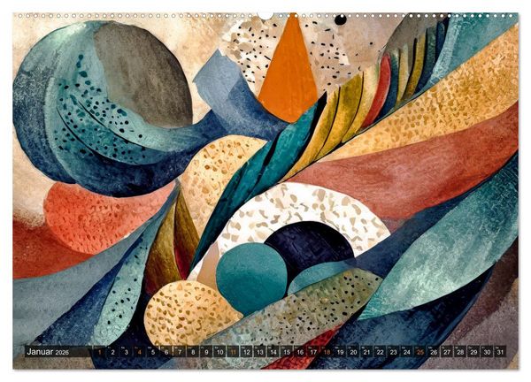 Produktbild: Spiel der Farben und Formen (hochwertiger Premium Wandkalender 2026 DIN A2 quer), Kunstdruck in Hochglanz