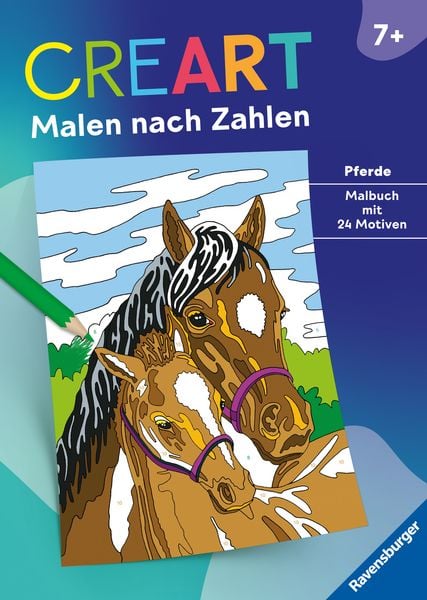 Produktbild: CreArt Malen nach Zahlen ab 7: Pferde