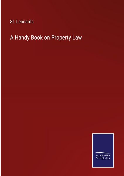 Produktbild: A Handy Book on Property Law