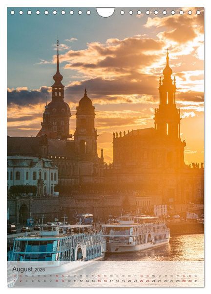 Produktbild: Elbstadt Dresden (Wandkalender 2026 DIN A4 hoch), CALVENDO Monatskalender