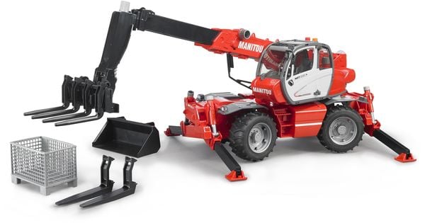 Bruder Profi-Serie Manitou Teleskopstapler MRT 2150 mit Zubehör