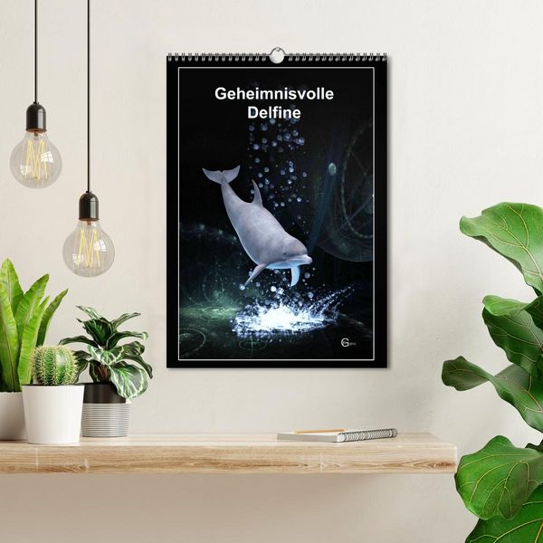Produktbild: Geheimnisvolle Delfine (Wandkalender 2026 DIN A3 hoch), CALVENDO Monatskalender