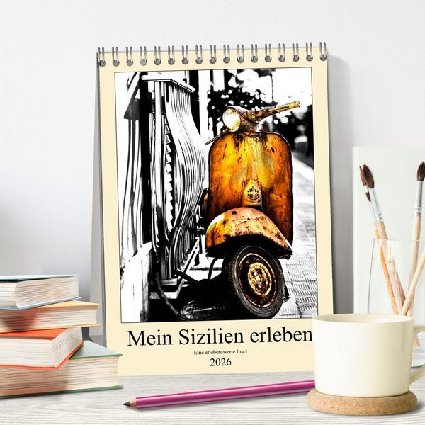 Produktbild: Mein Sizilien erleben (Tischkalender 2026 DIN A5 hoch), CALVENDO Monatskalender