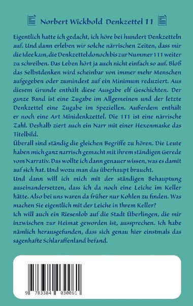Produktbild: Norbert Wickbold Denkzettel 11