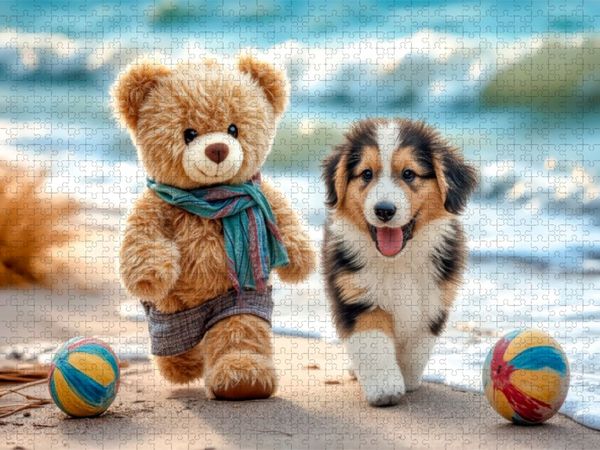 Produktbild: CALVENDO Puzzle Hier gibt es viel Platz zum Ballspielen und Toben | 1000 Teile Lege-Gr&ouml;&szlig;e 64x48cm Foto-Puzzle f&uuml;r gl&uuml;ckliche Stunden