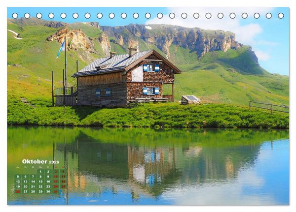 Produktbild: Gro&szlig;glockner wundersch&ouml;ne Berg- und Tierwelt (Tischkalender 2026 DIN A5 quer), CALVENDO Monatskalender