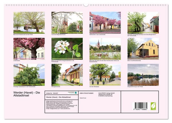 Produktbild: Werder (Havel) - Die Altstadtinsel (hochwertiger Premium Wandkalender 2026 DIN A2 quer), Kunstdruck in Hochglanz