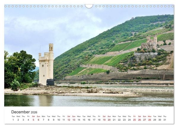 Produktbild: Rhine Valley and Castles (Wall Calendar 2026 DIN A3 landscape), CALVENDO 12 Month Wall Calendar