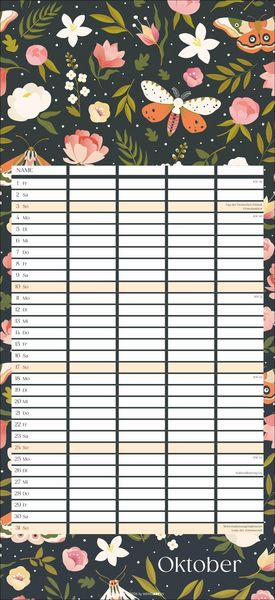 Produktbild: Floral total Familienplaner 2027
