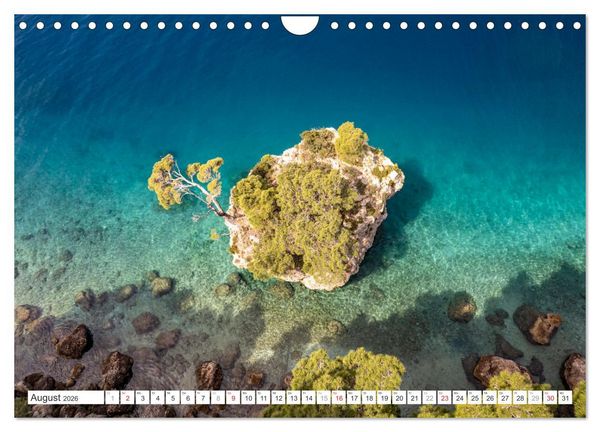 Produktbild: Kroatien von oben (Wandkalender 2026 DIN A4 quer), CALVENDO Monatskalender