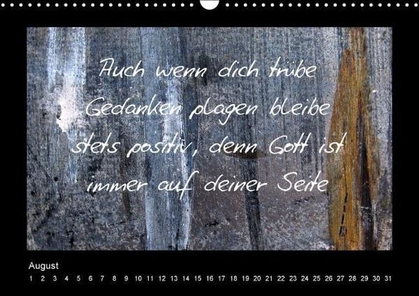 Produktbild: Monatsspr&uuml;che (Wandkalender immerw&auml;hrend DIN A3 quer)