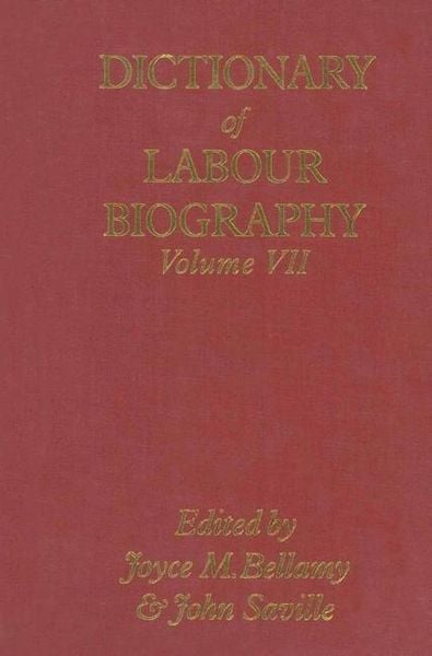 Produktbild: Dictionary of Labour Biography