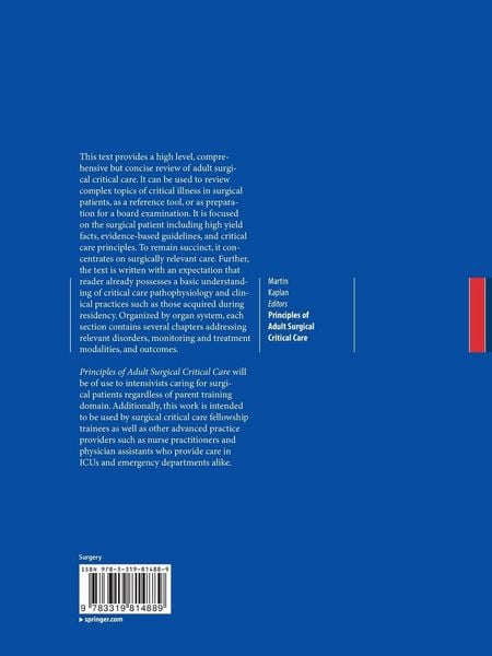 Produktbild: Principles of Adult Surgical Critical Care