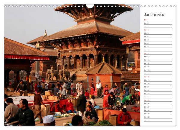 Produktbild: Nepal (Wandkalender 2026 DIN A3 quer), CALVENDO Monatskalender