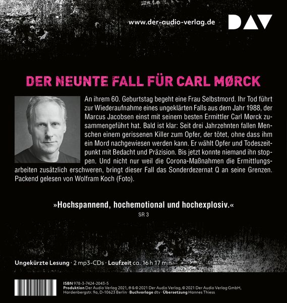 Produktbild: NATRIUM CHLORID. Der neunte Fall für Carl Mørck, Sonderdezernat Q