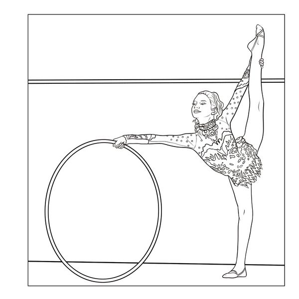 Produktbild: Akrobatik & Sport &ndash; Malbuch f&uuml;r M&auml;dchen ab 8 Jahren mit 50 Ausmalbildern