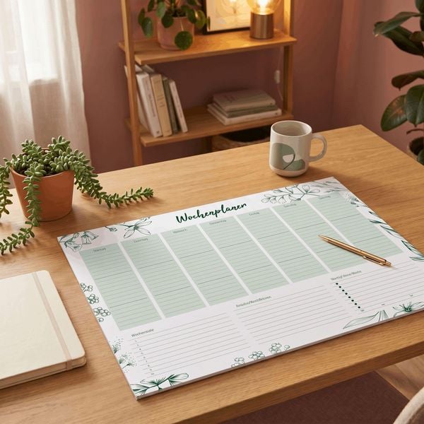 Produktbild: Schreibunterlage Design mit Wochenplan