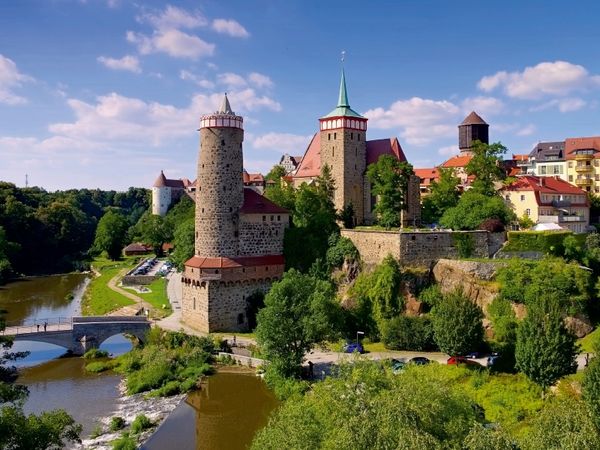 Produktbild: CALVENDO Puzzle Skyline der Stadt und die Spree 1000 Teile Puzzle quer | 1000 Teile Lege-Gr&ouml;&szlig;e 64 &times; 48 cm Foto-Puzzle f&uuml;r gl&uuml;ckliche Stunden