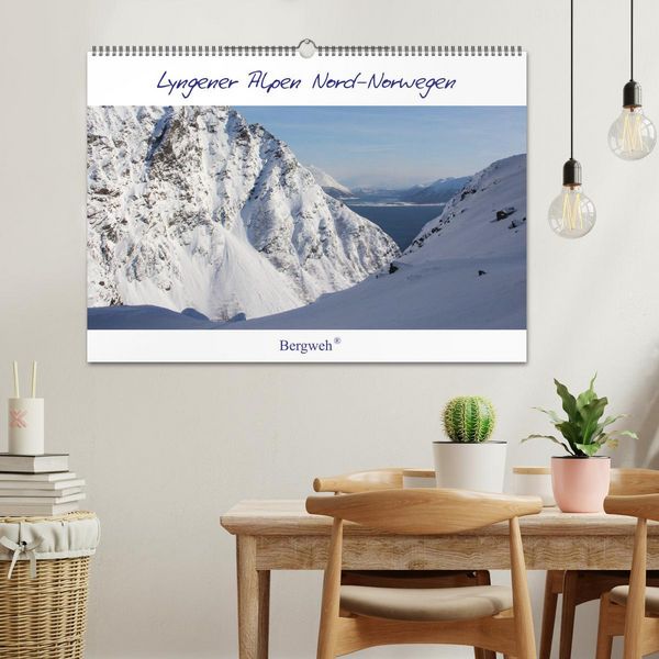 Produktbild: Lyngener Alpen Nord-Norwegen (Wandkalender 2026 DIN A2 quer), CALVENDO Monatskalender