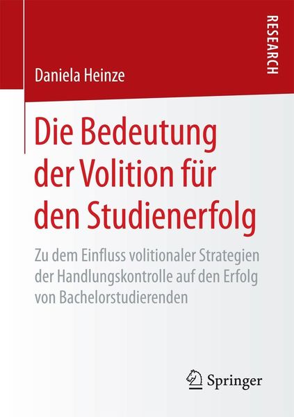 Produktbild: Die Bedeutung der Volition f&uuml;r den Studienerfolg