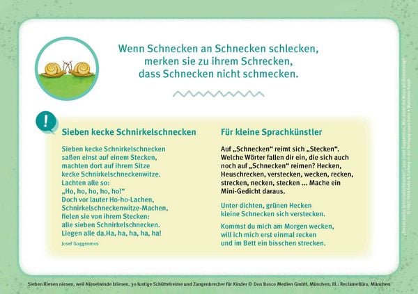 Produktbild: Sieben Riesen niesen, weil Nieselwinde bliesen