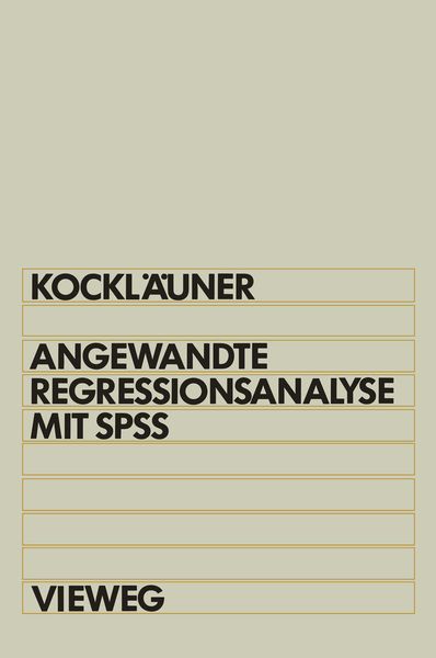 Produktbild: Angewandte Regressionsanalyse mit SPSS