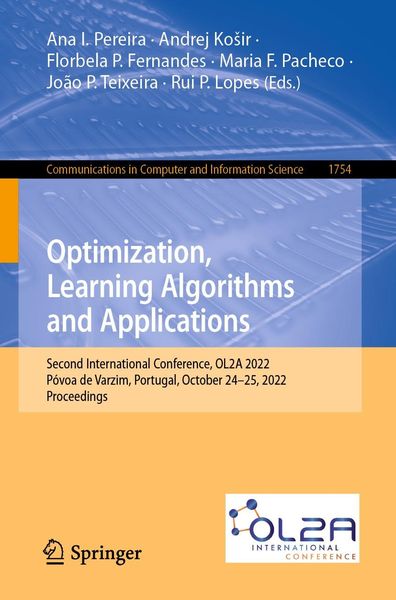 Produktbild: Optimization, Learning Algorithms and Applications