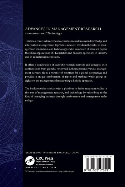 Produktbild: Advances in Management Research