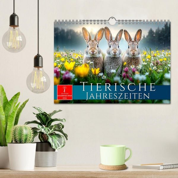 Produktbild: Tierische Jahreszeiten (Wandkalender 2026 DIN A4 quer), CALVENDO Monatskalender