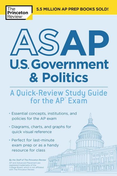Produktbild: ASAP U.S. Government & Politics: A Quick-Review Study Guide for the AP Exam