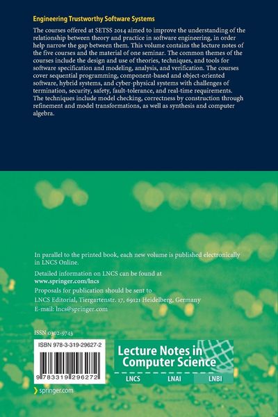 Produktbild: Engineering Trustworthy Software Systems
