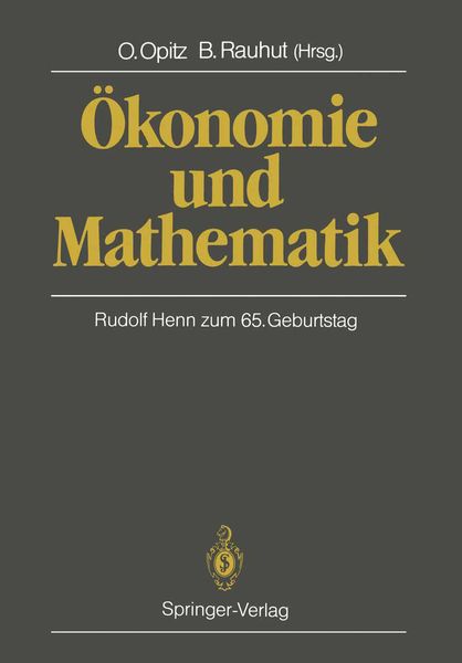 Produktbild: &Ouml;konomie und Mathematik