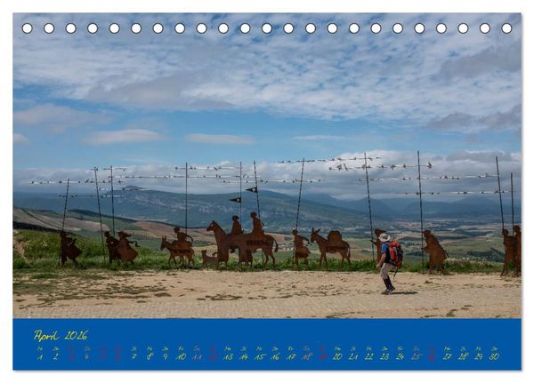 Produktbild: Camino 2026 (Tischkalender 2026 DIN A5 quer), CALVENDO Monatskalender